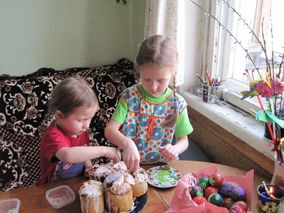 украшаем куличи